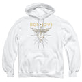 Bon Jovi Greatest Hits Mens Hoodie White