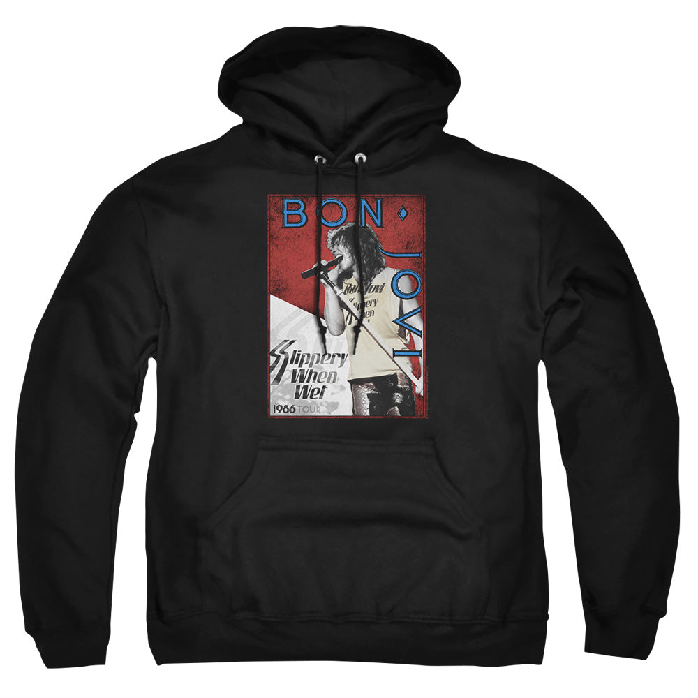 Bon Jovi 86 Tour Mens Hoodie Black