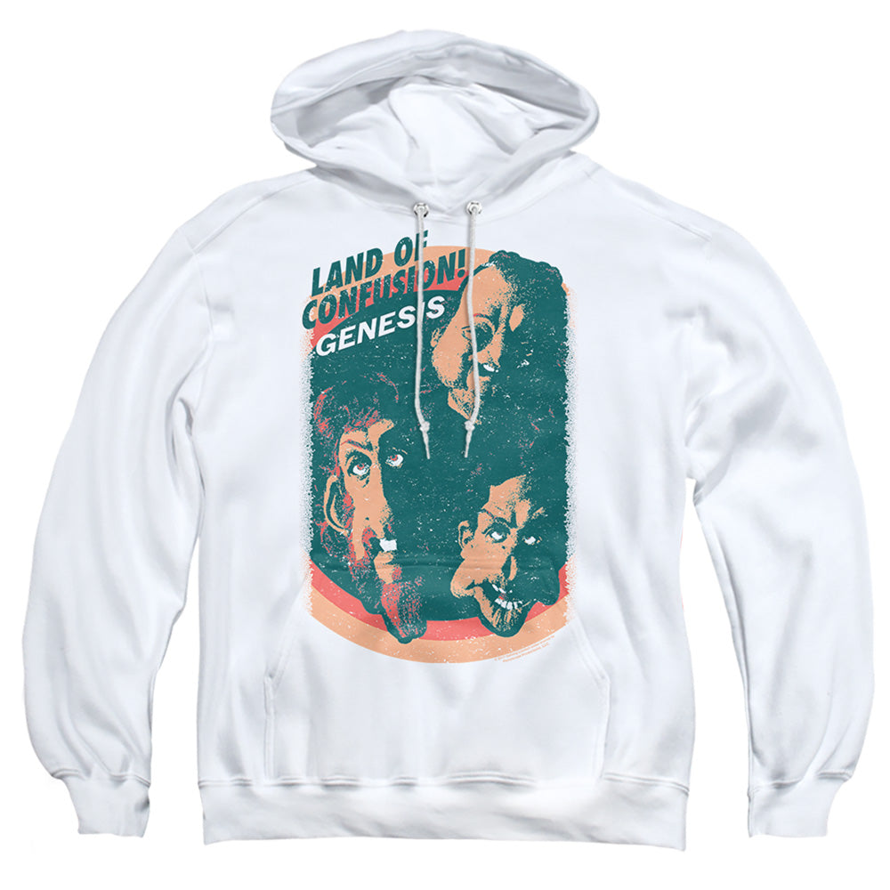 Genesis Land Of Confusion Mens Hoodie White