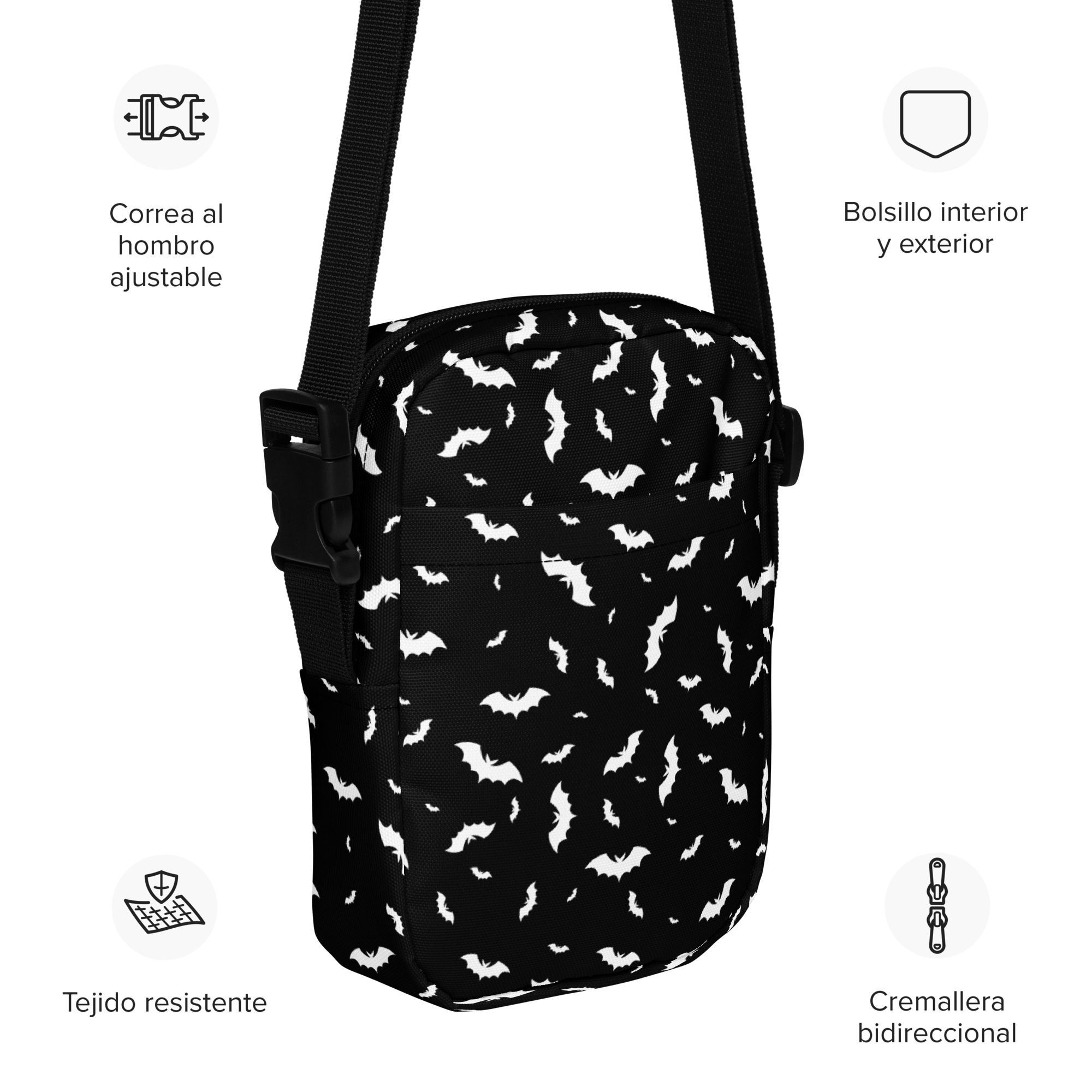 Batty Blackout Crossbody Bag