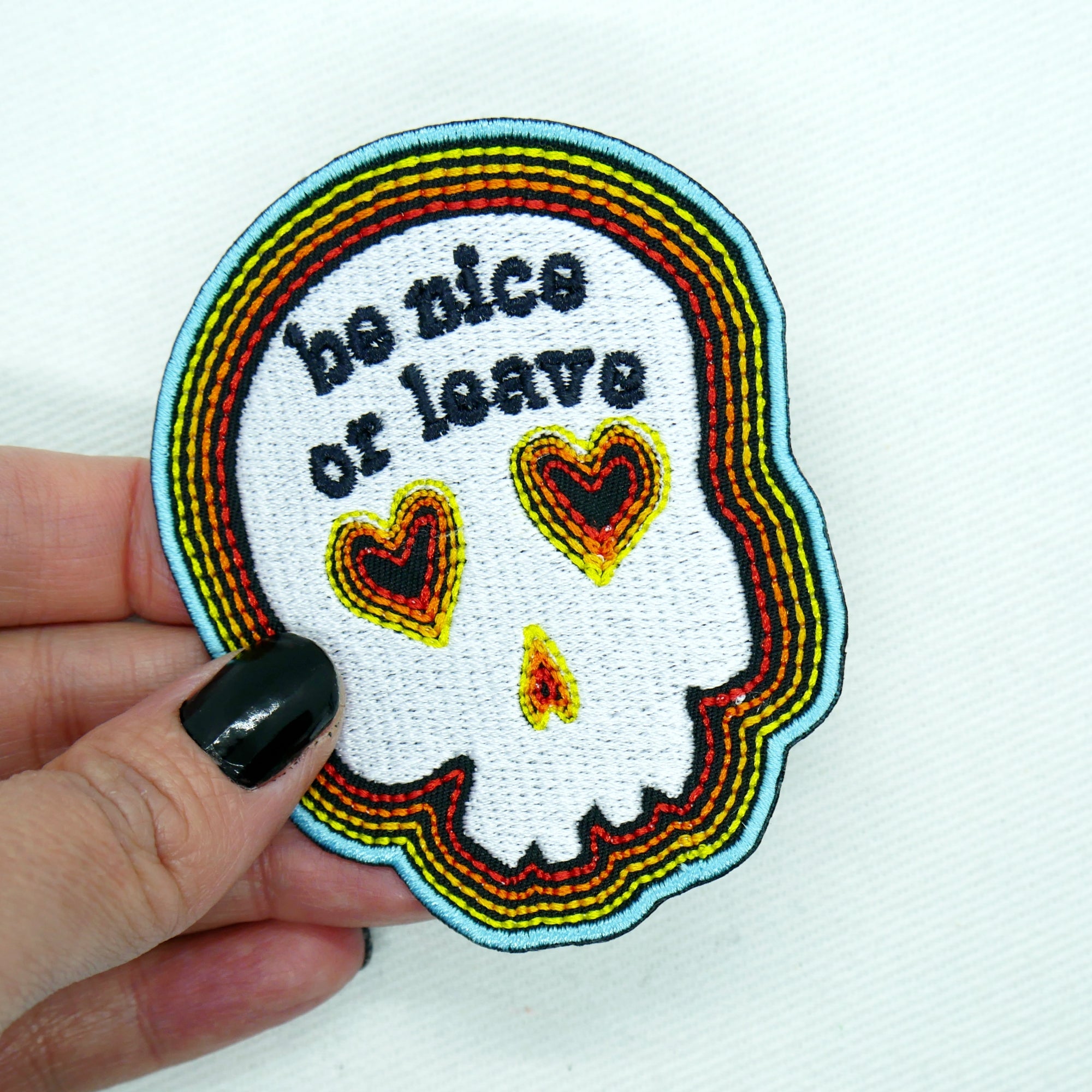 Be Nice or Leave Skull Patch