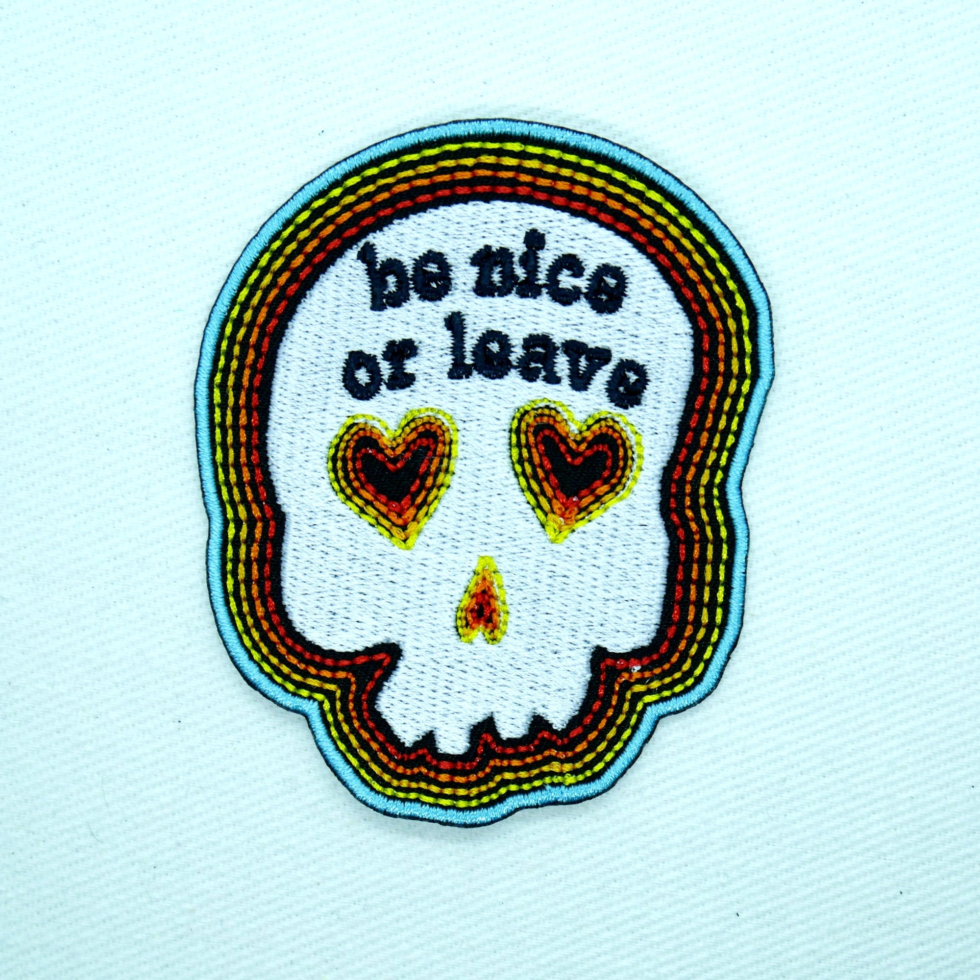 Be Nice or Leave Skull Patch