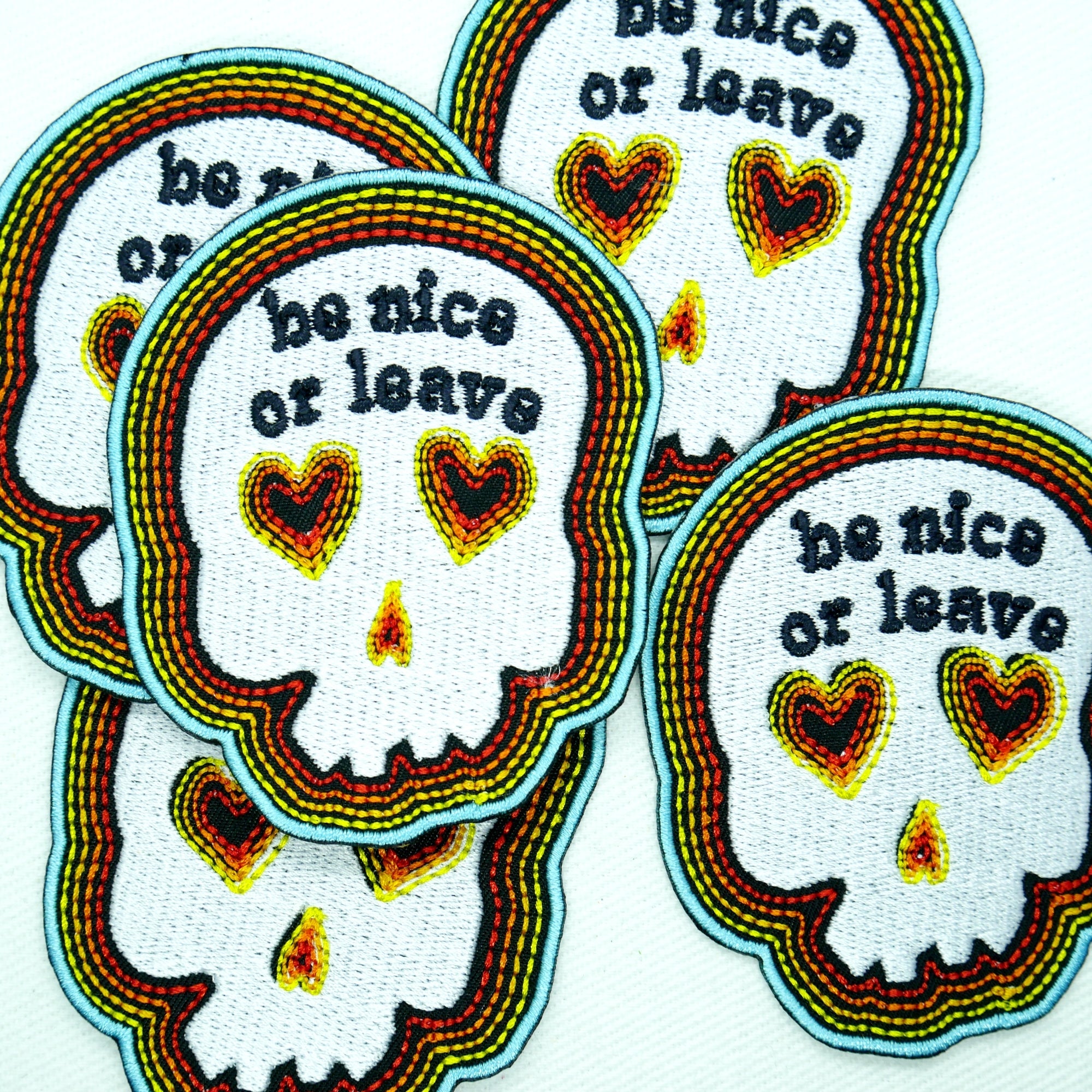Be Nice or Leave Skull Patch