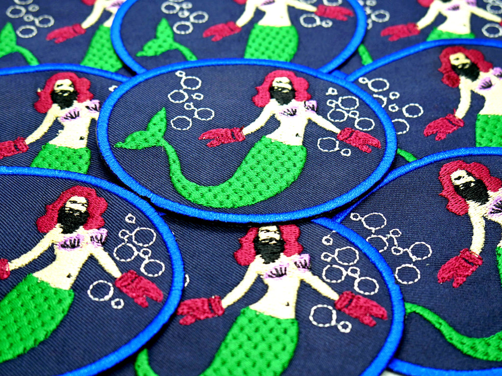 Bearded Lady Mermaid Patch