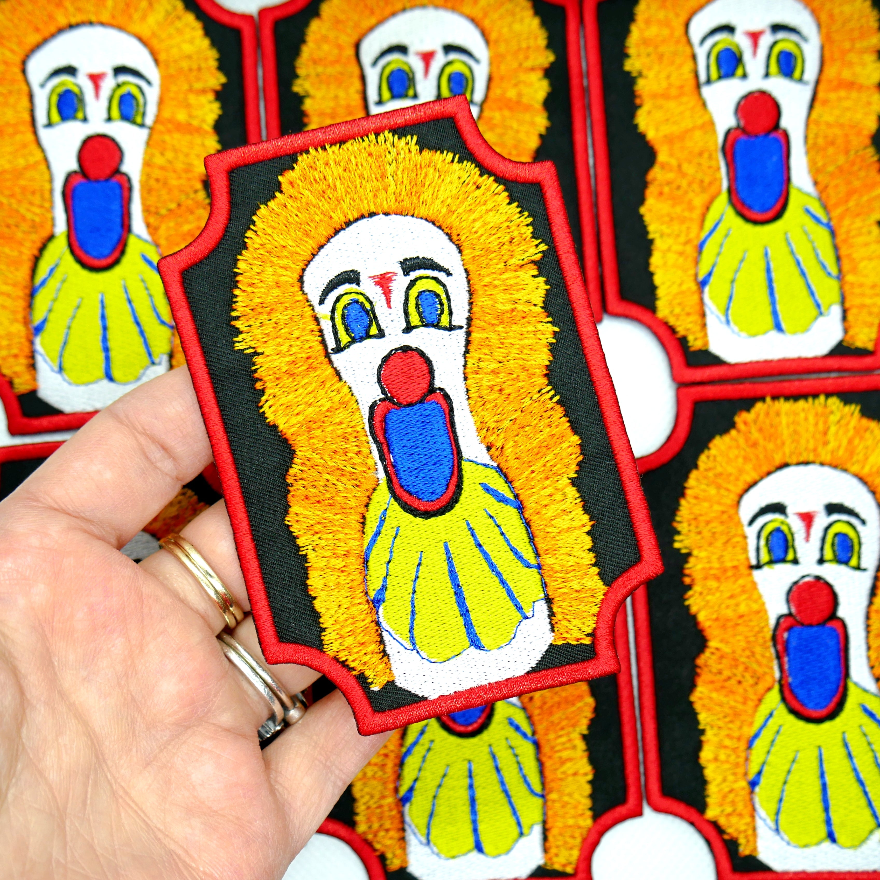 Knock em Down Clown Patch