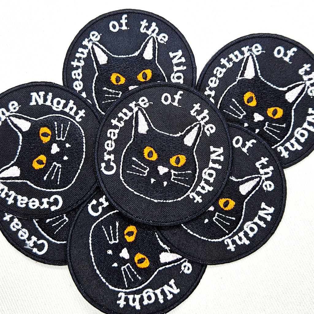 Creature of the Night Black Cat Patch