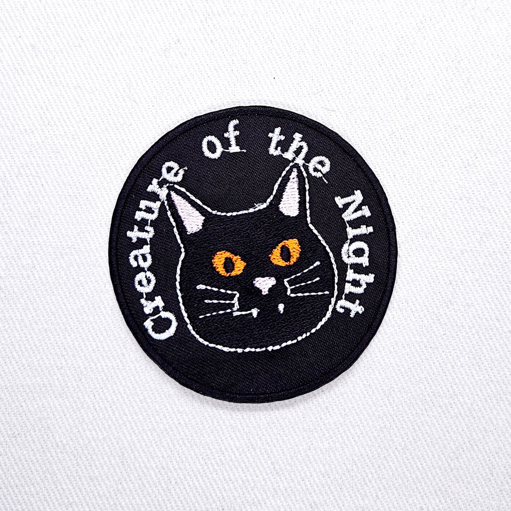 Creature of the Night Black Cat Patch