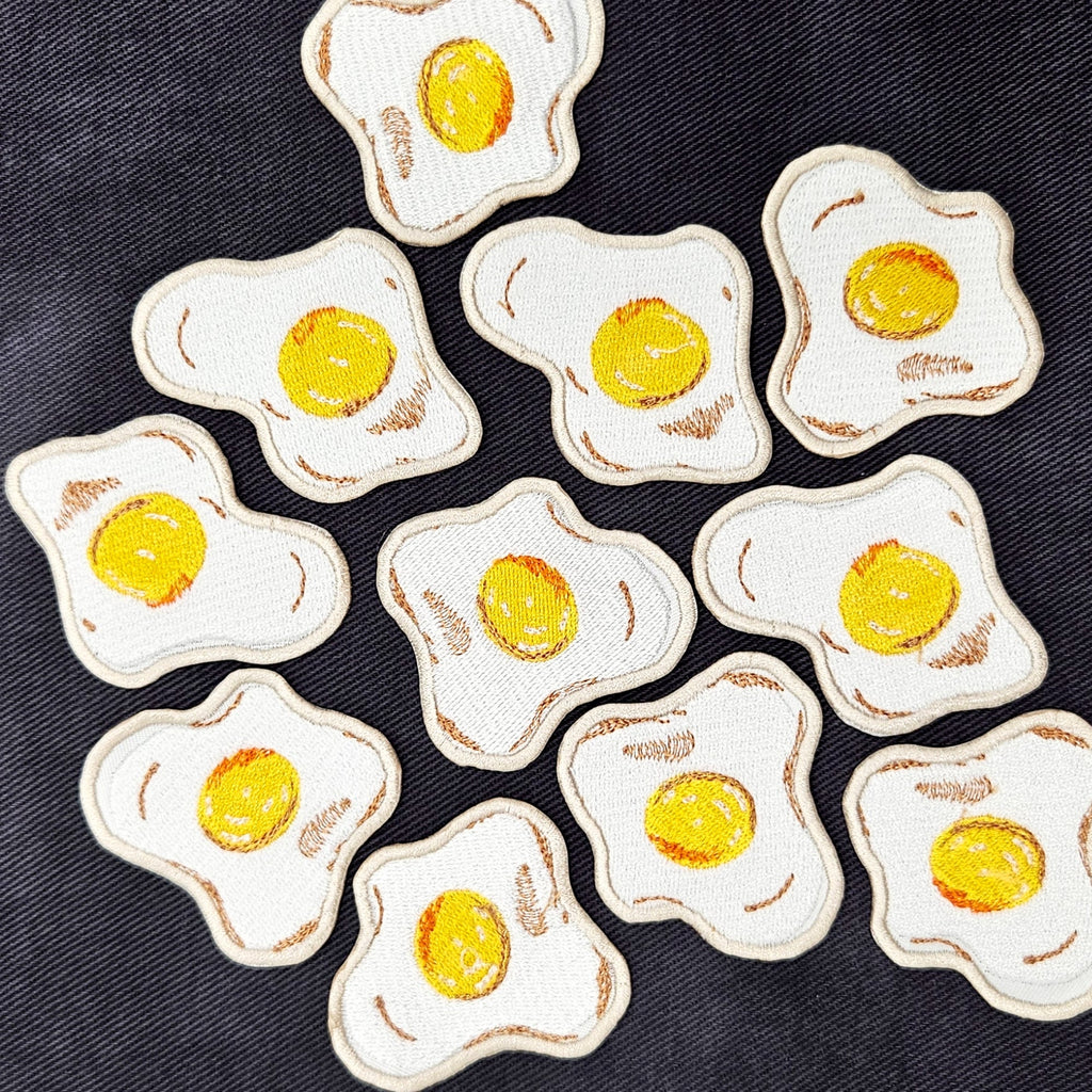 Eggs Over Easy Iron on Patch
