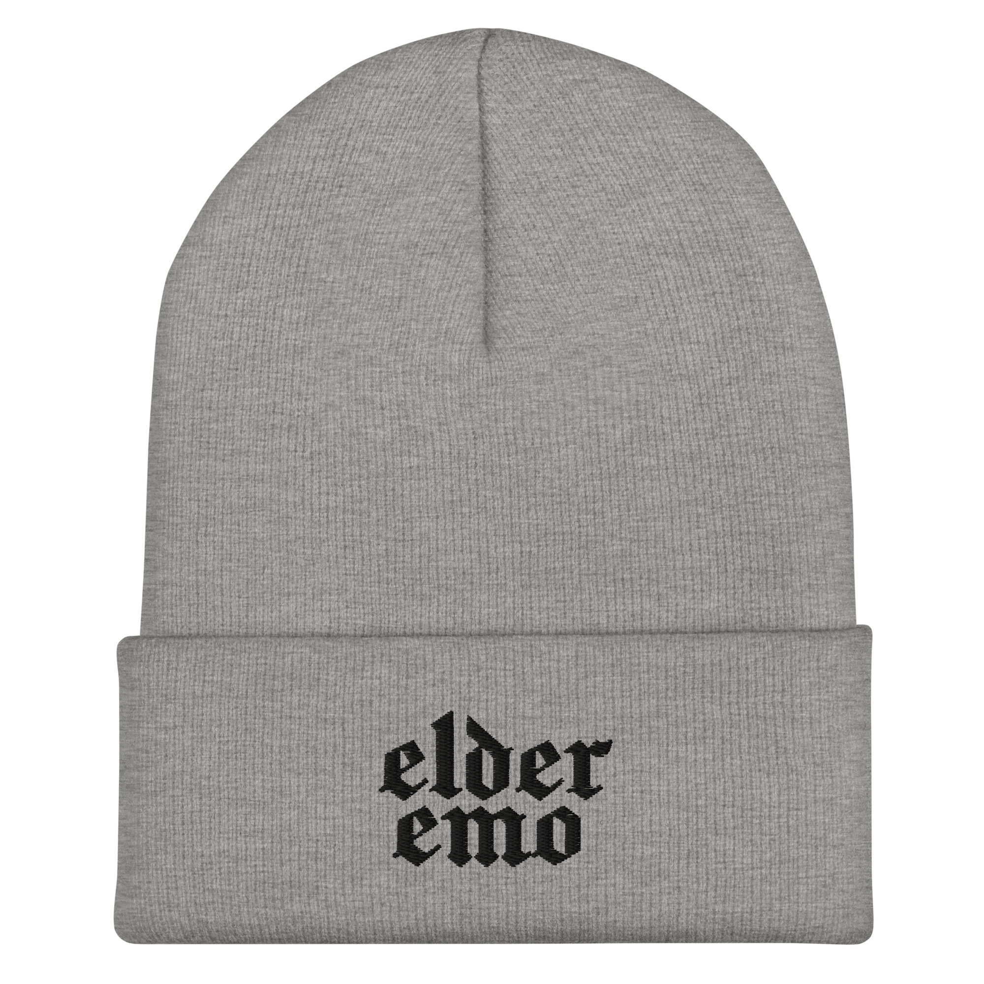 Elder Emo Embroidered Beanie