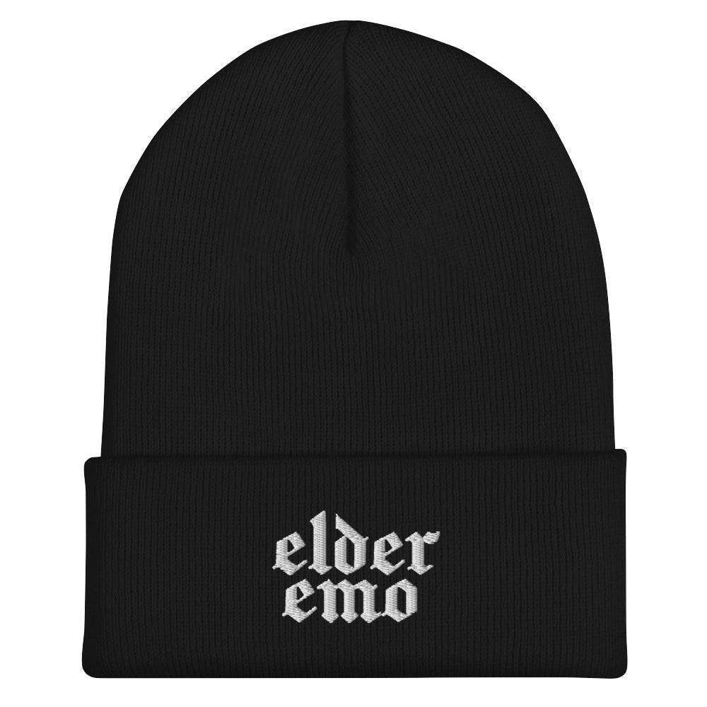 Elder Emo Embroidered Beanie