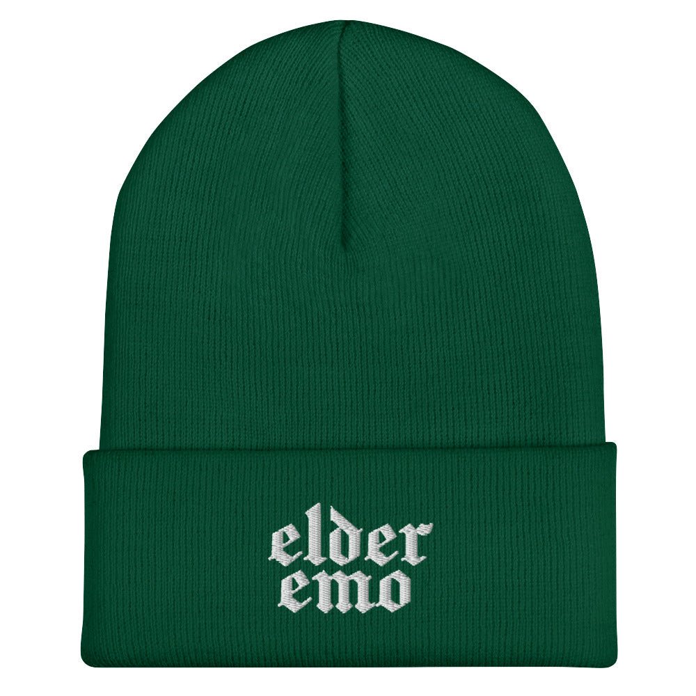 Elder Emo Embroidered Beanie