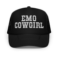 Emo Cowgirl Embroidered Foam Trucker Hat