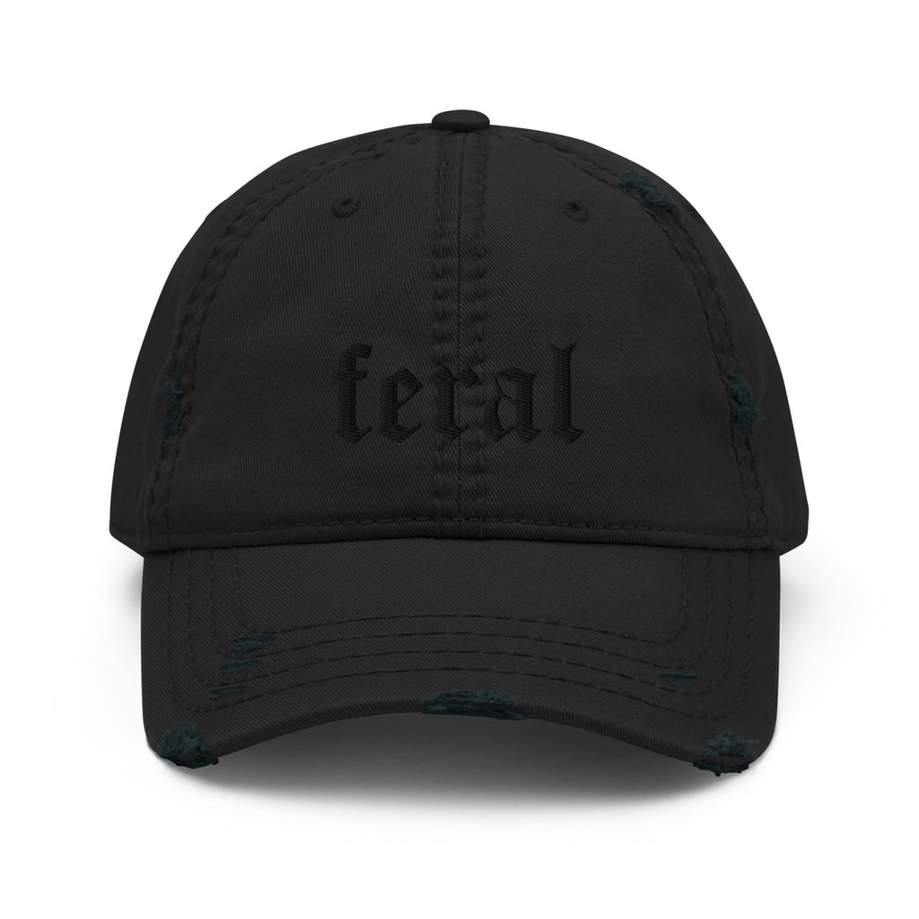 Feral Blackout Distressed Dad Hat