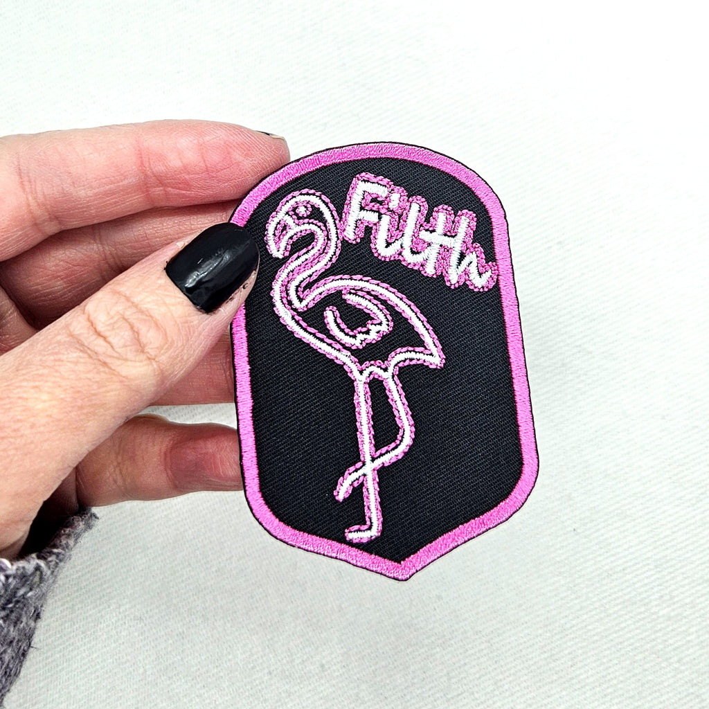 Filthy Pink Flamingo Patch