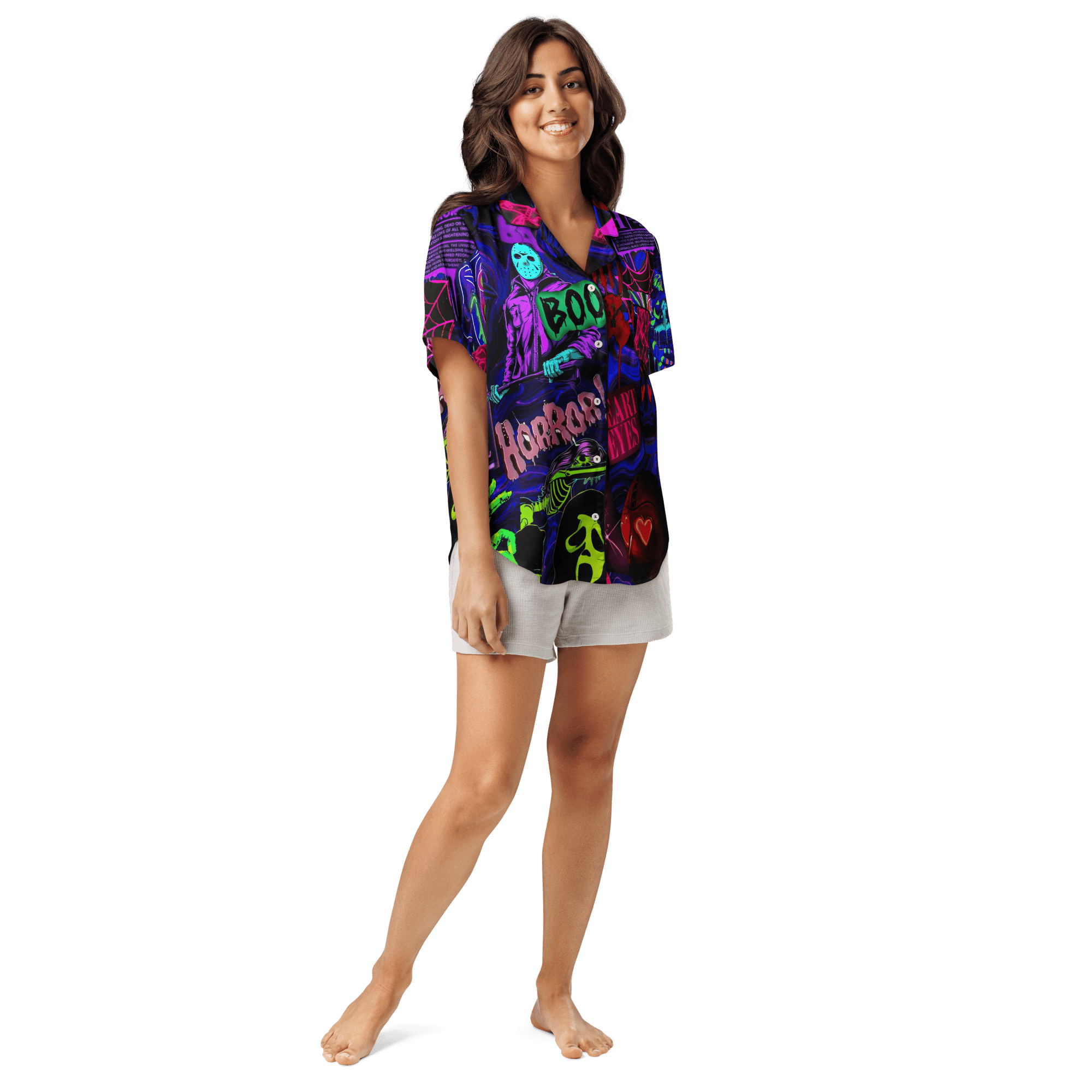 Freaky Frights Silky Pajama Top