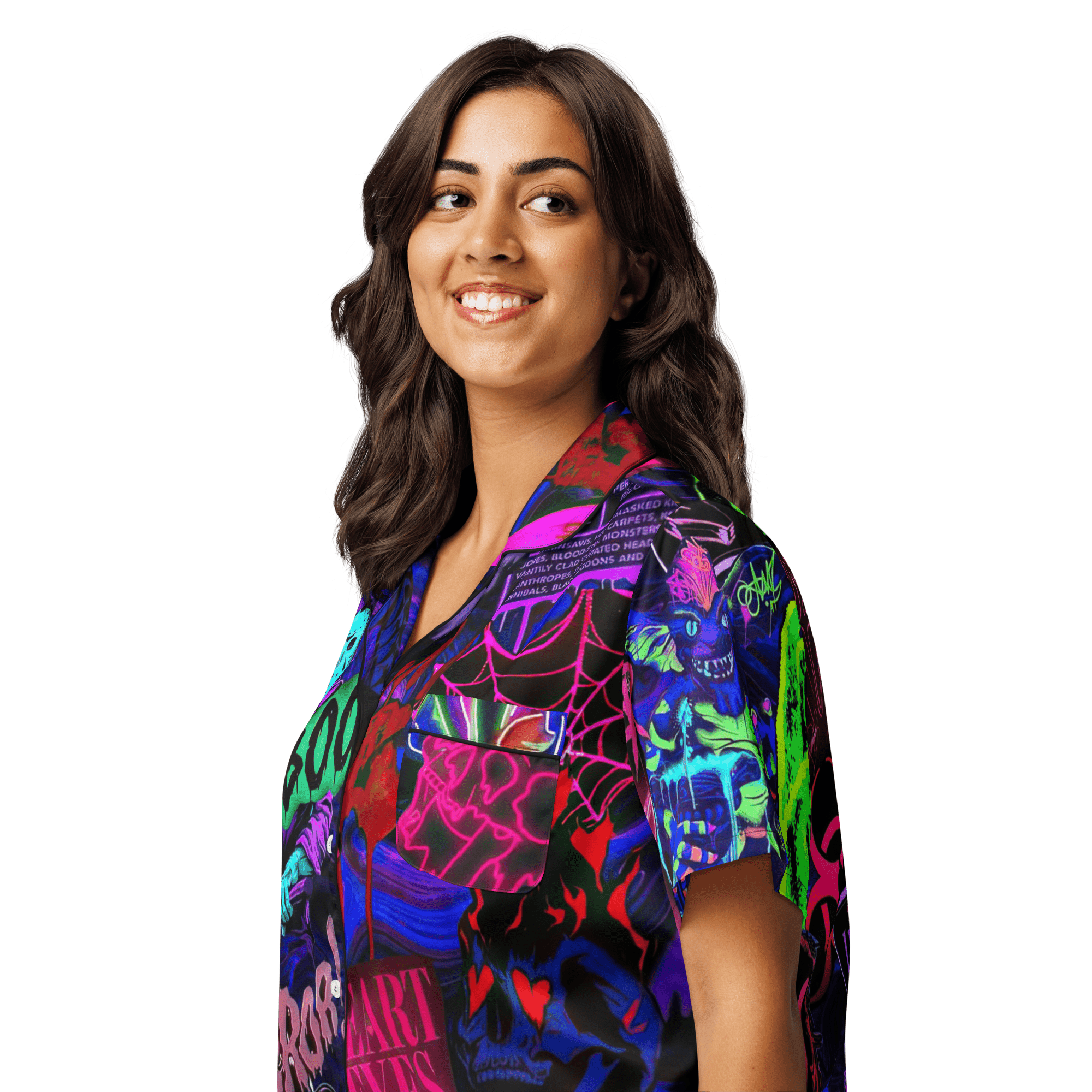 Freaky Frights Silky Pajama Top