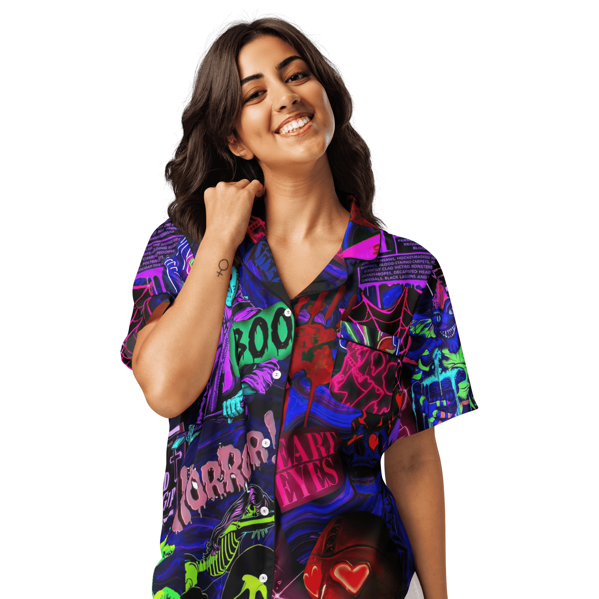 Freaky Frights Silky Pajama Top