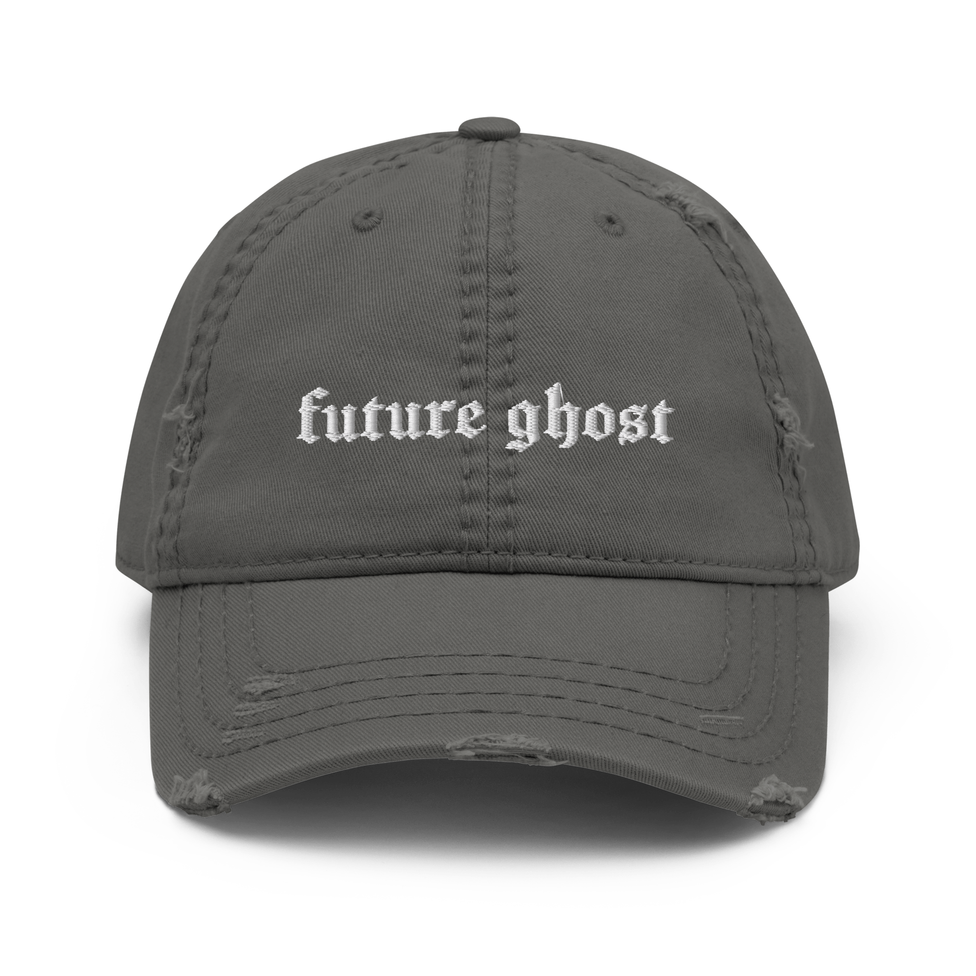 Future Ghost Gothic Distressed Dad Cap