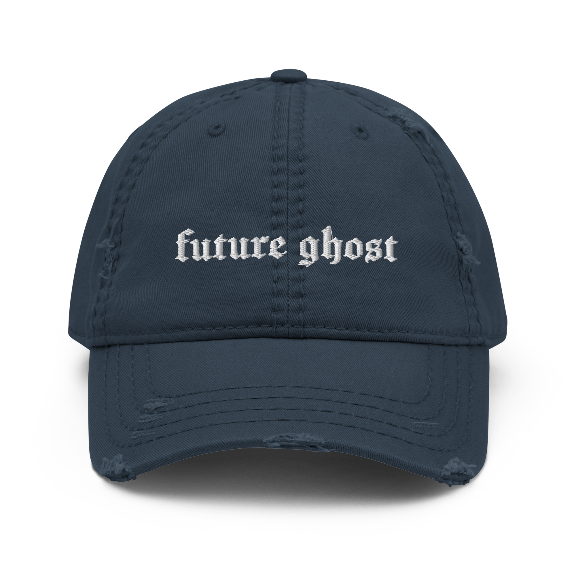 Future Ghost Gothic Distressed Dad Cap