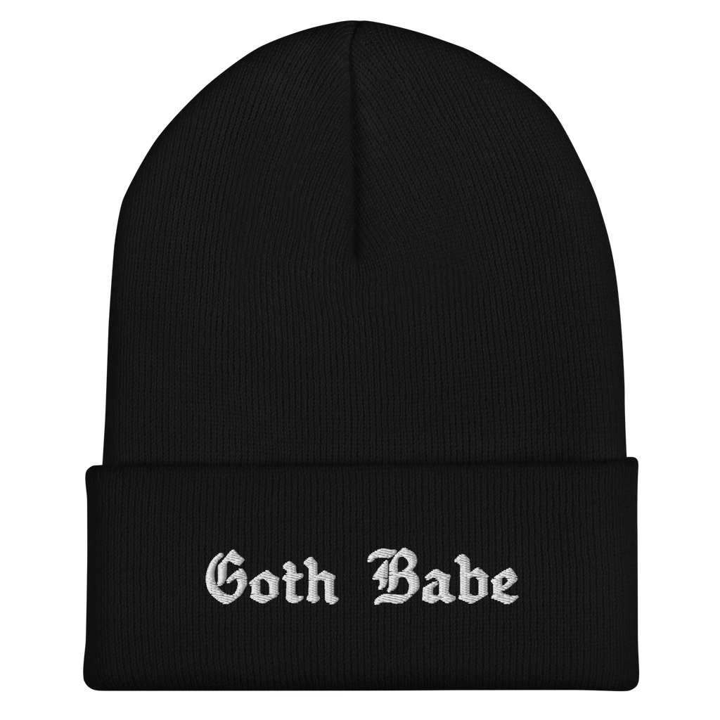 Goth Babe Cuffed Beanie