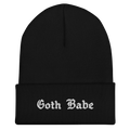 Goth Babe Cuffed Beanie
