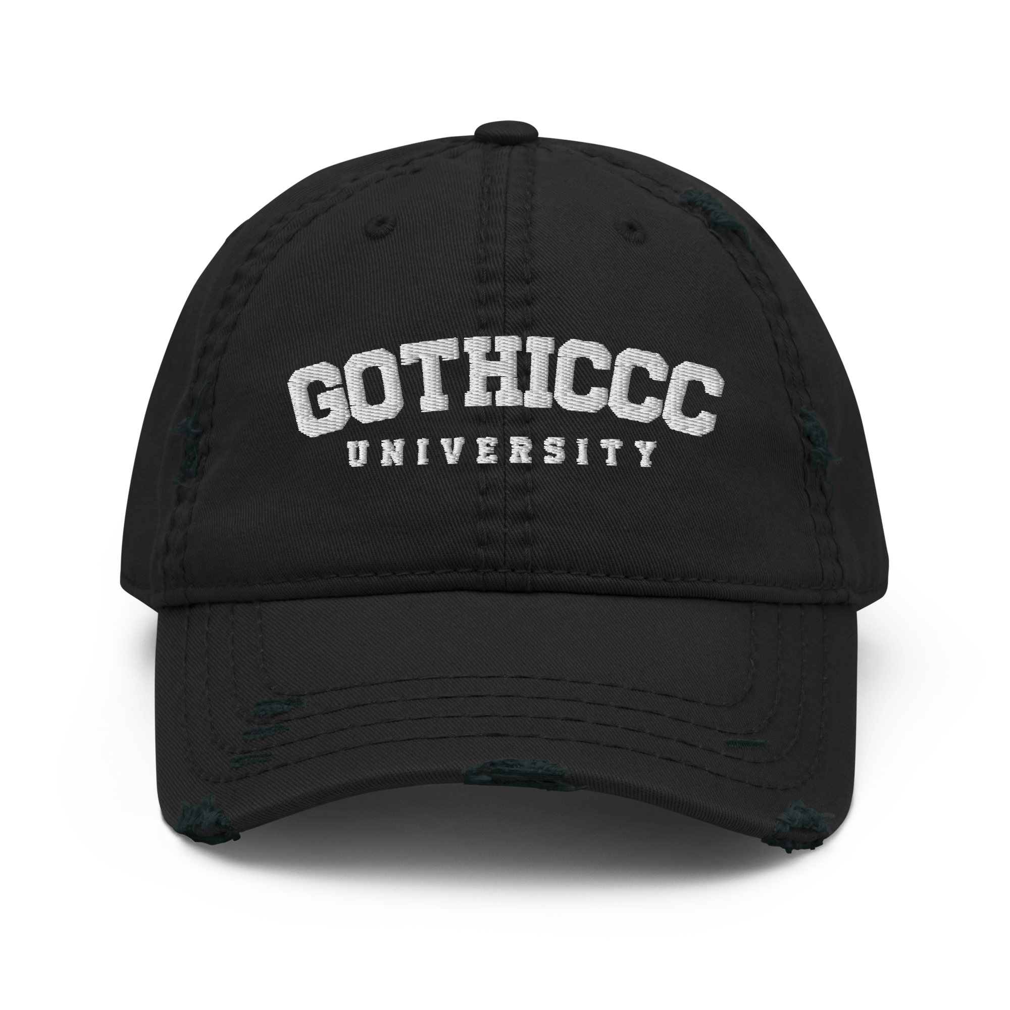 Gothiccc University Distressed Dad Hat