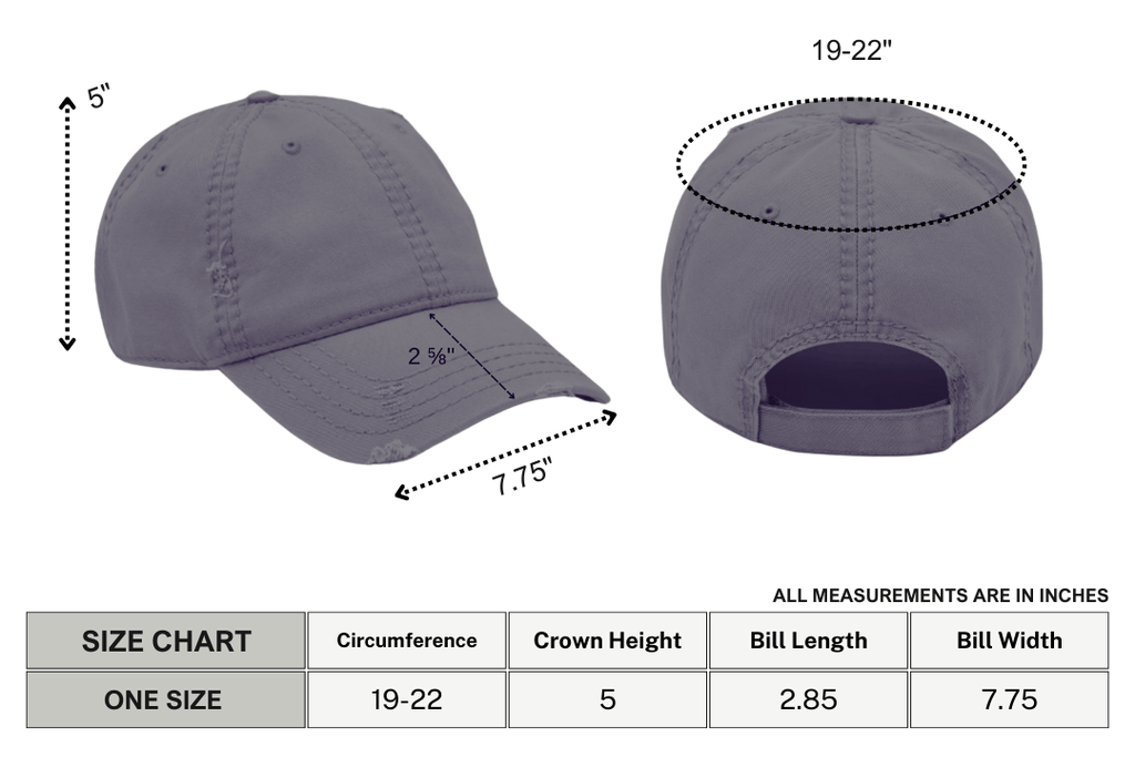 Gothiccc University Distressed Dad Hat