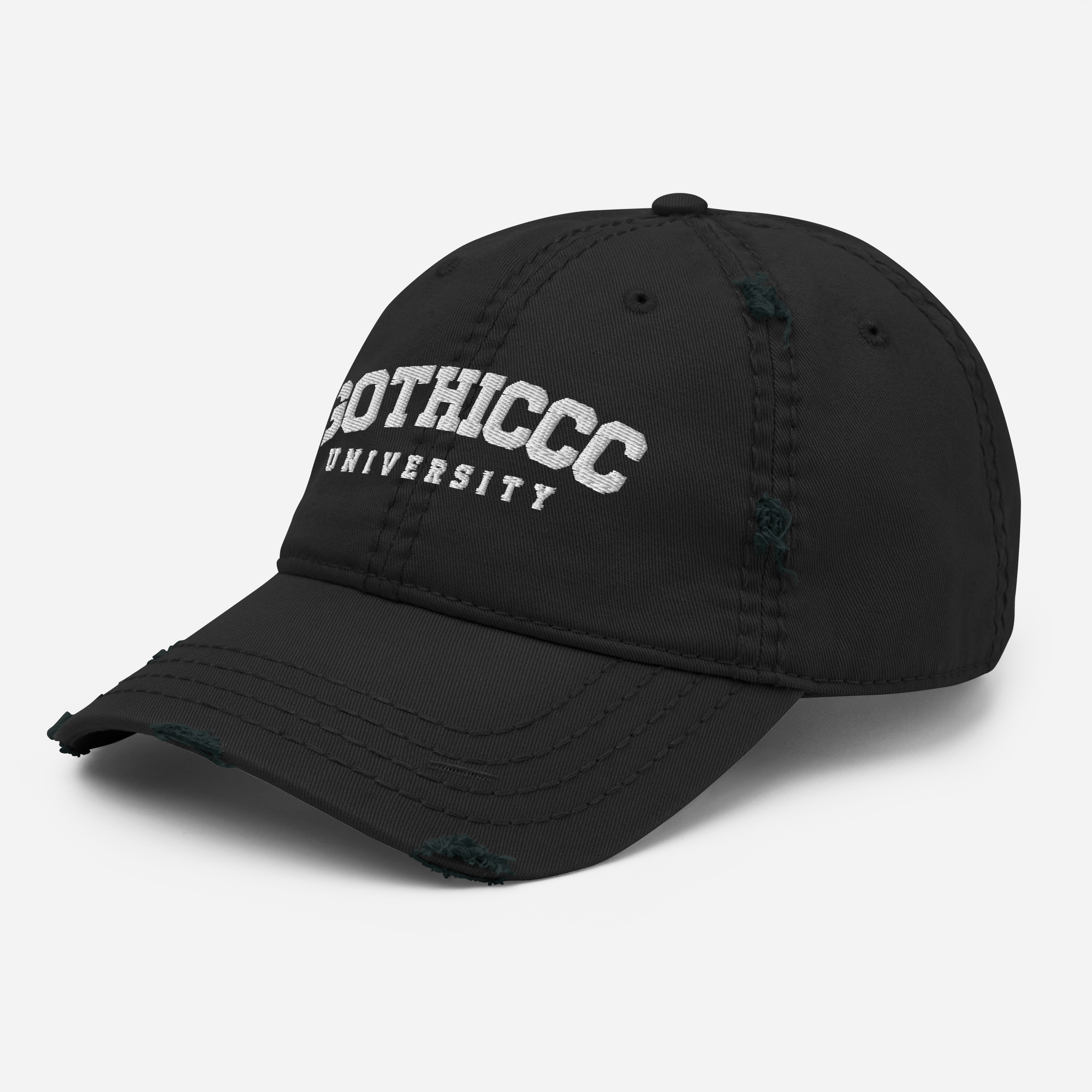 Gothiccc University Distressed Dad Hat