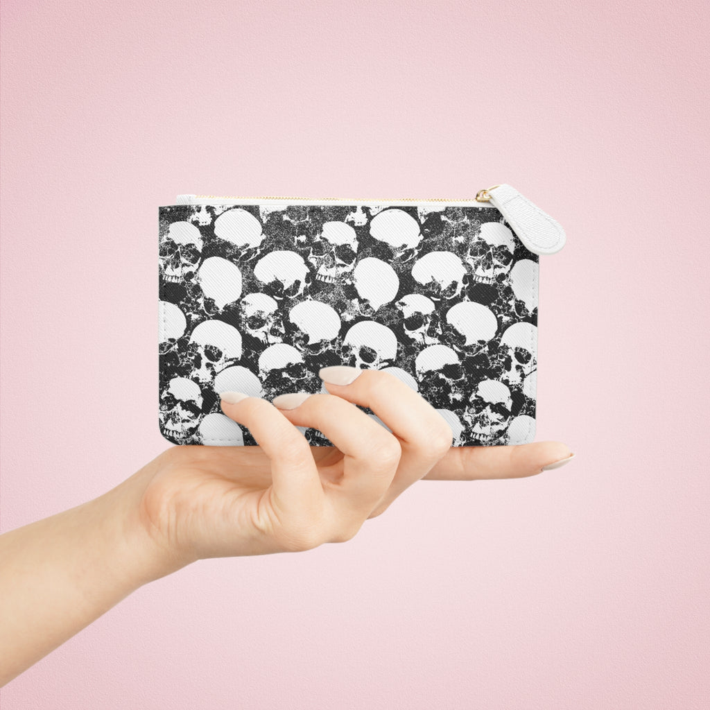 Grunge Skull Mini Clutch Bag