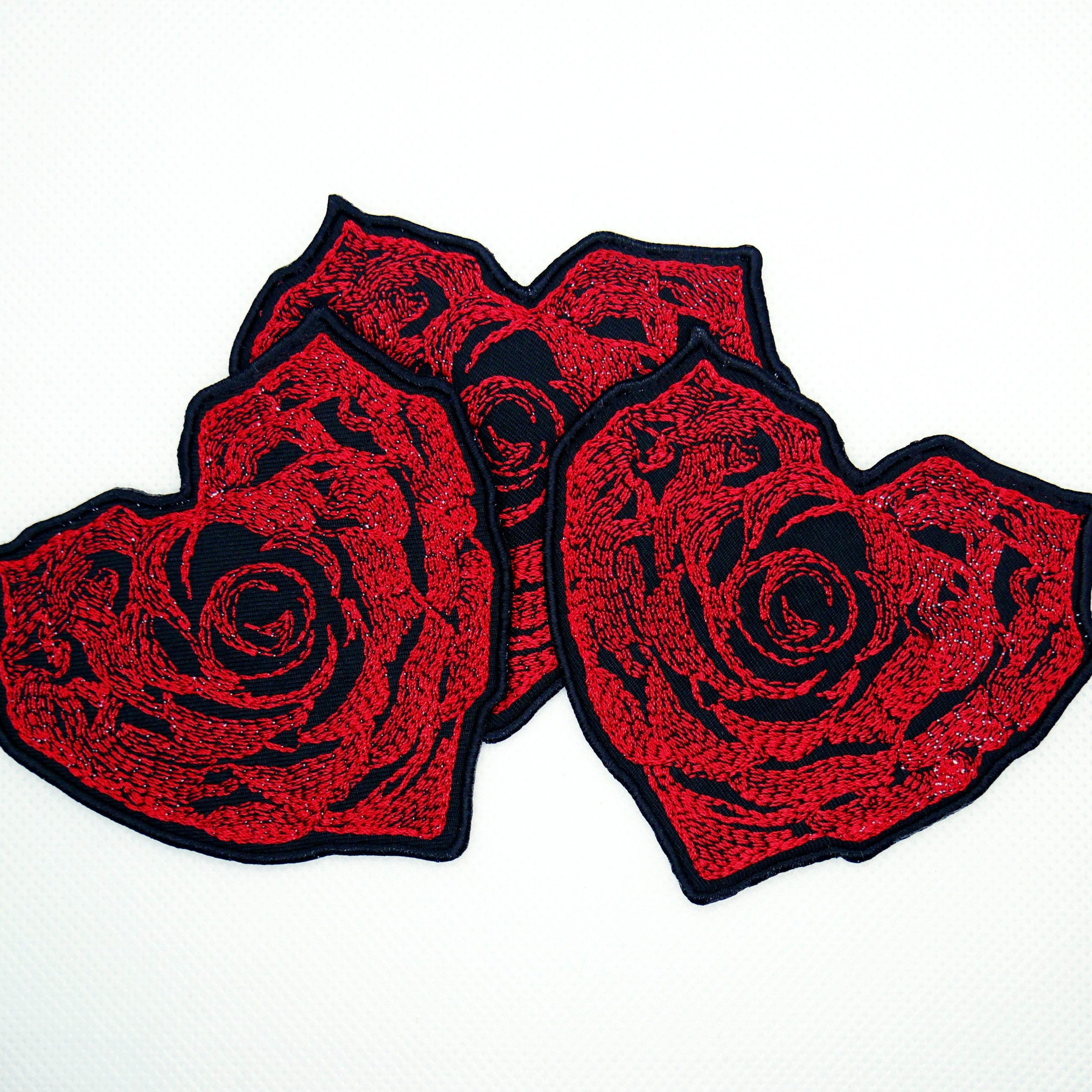 Roses Are Red Iron on Patch