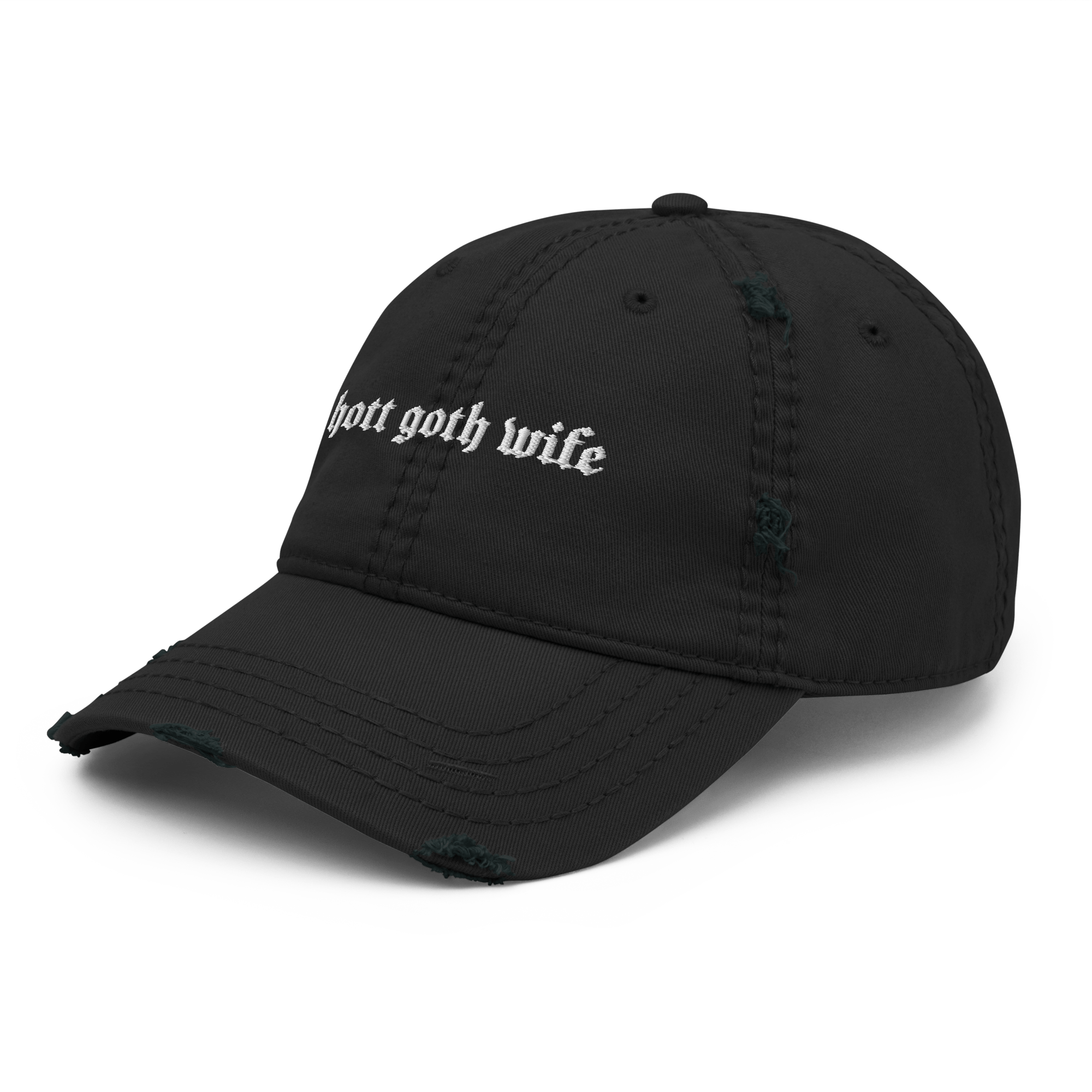 Hott Goth Wife Distressed Dad Hat