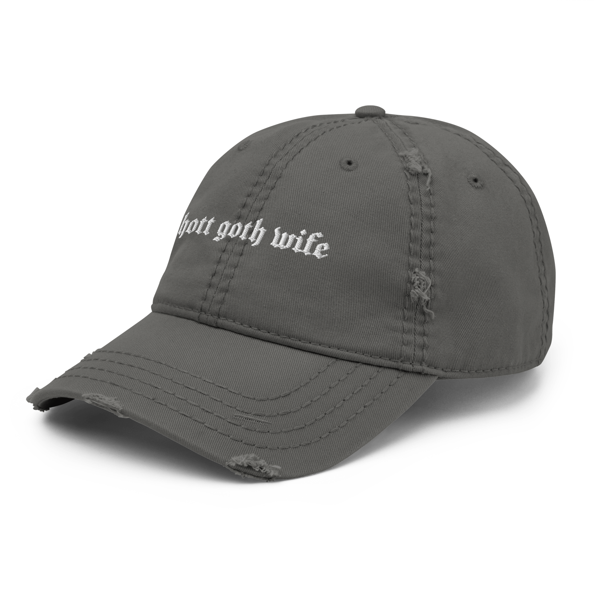 Hott Goth Wife Distressed Dad Hat