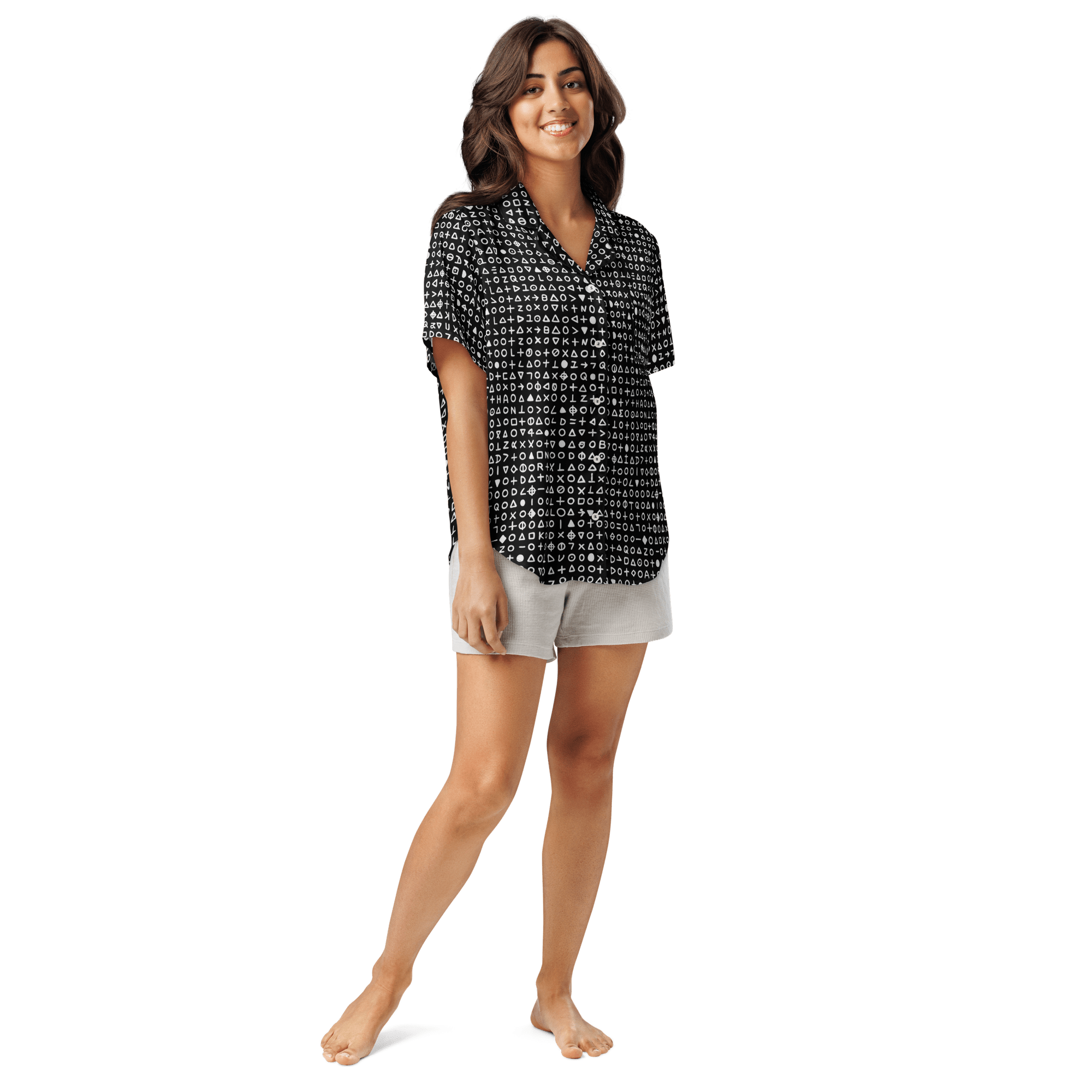 Killer's Code Zodiac Silky Pajama Top