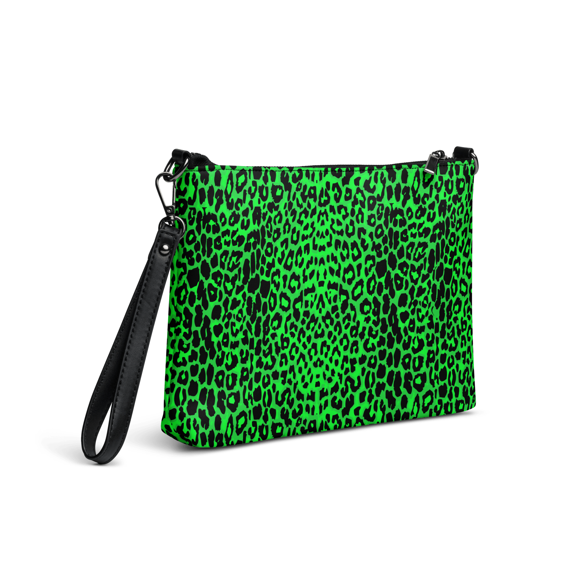Lime Leopard Crossbody Bag