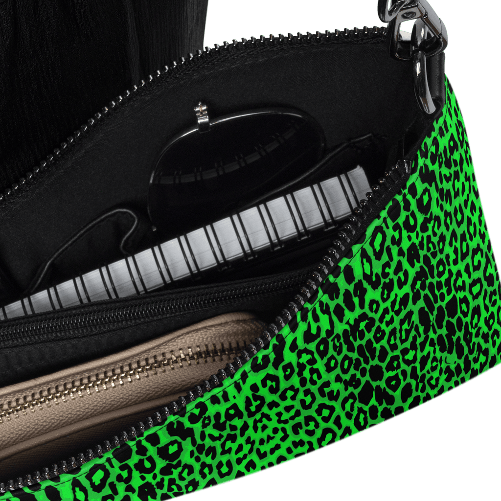 Lime Leopard Crossbody Bag