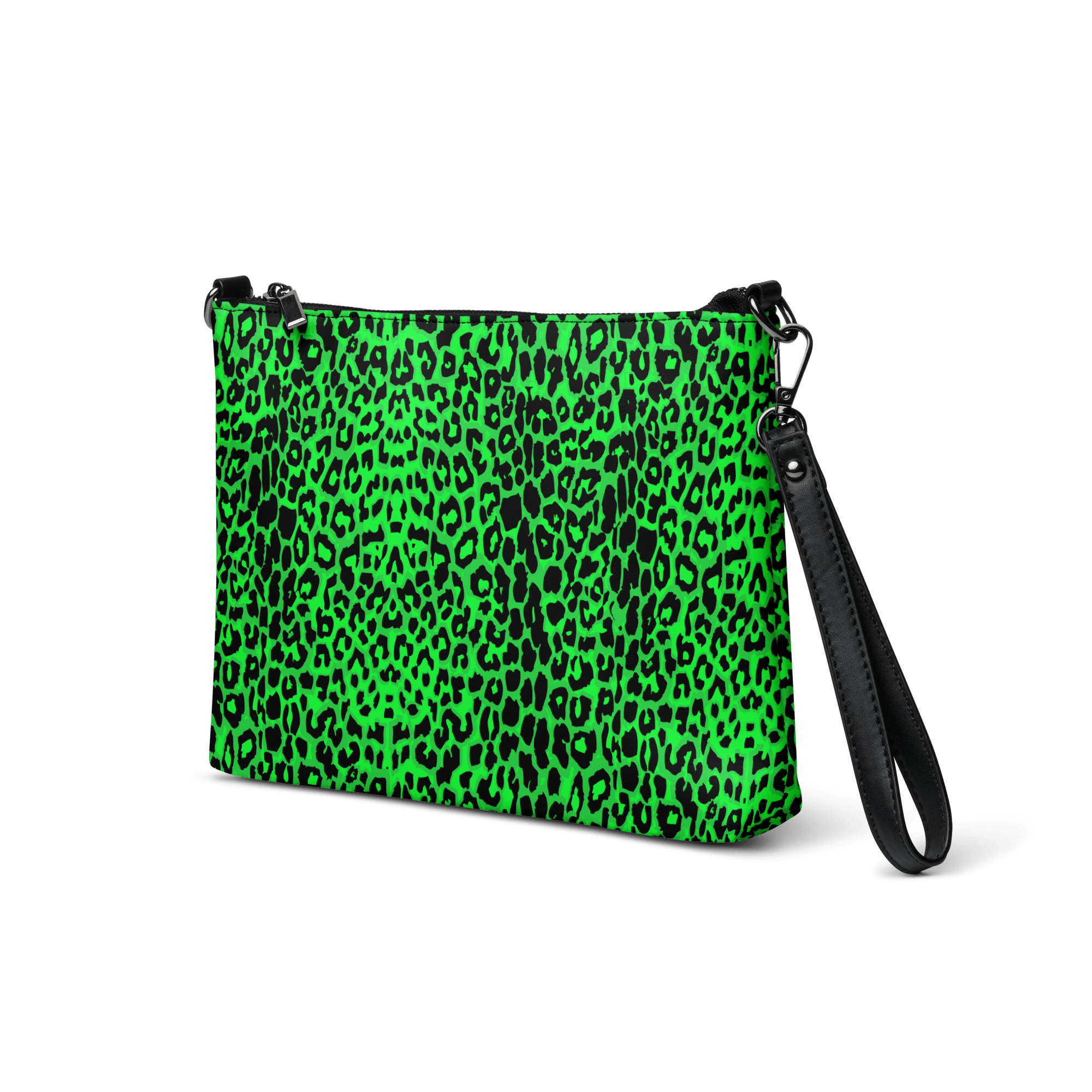 Lime Leopard Crossbody Bag