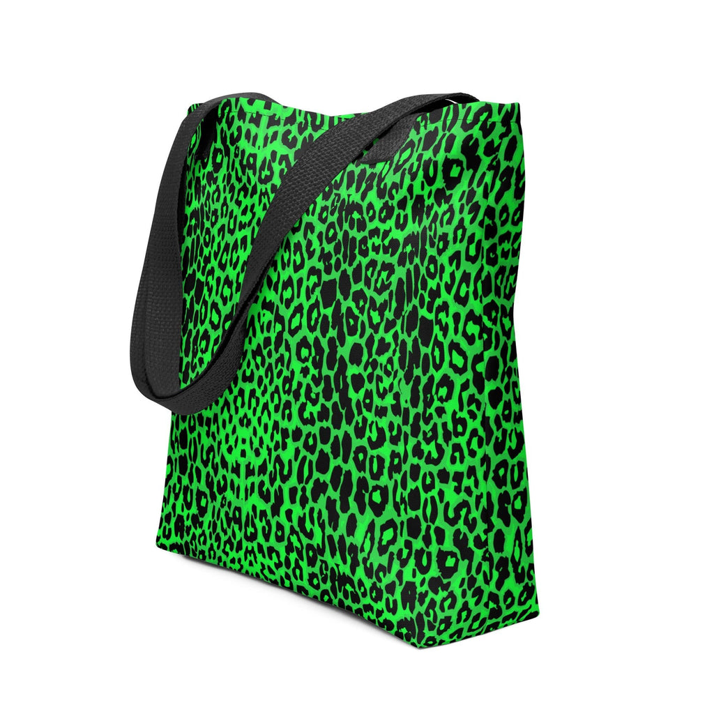 Lime Leopard Tote Bag