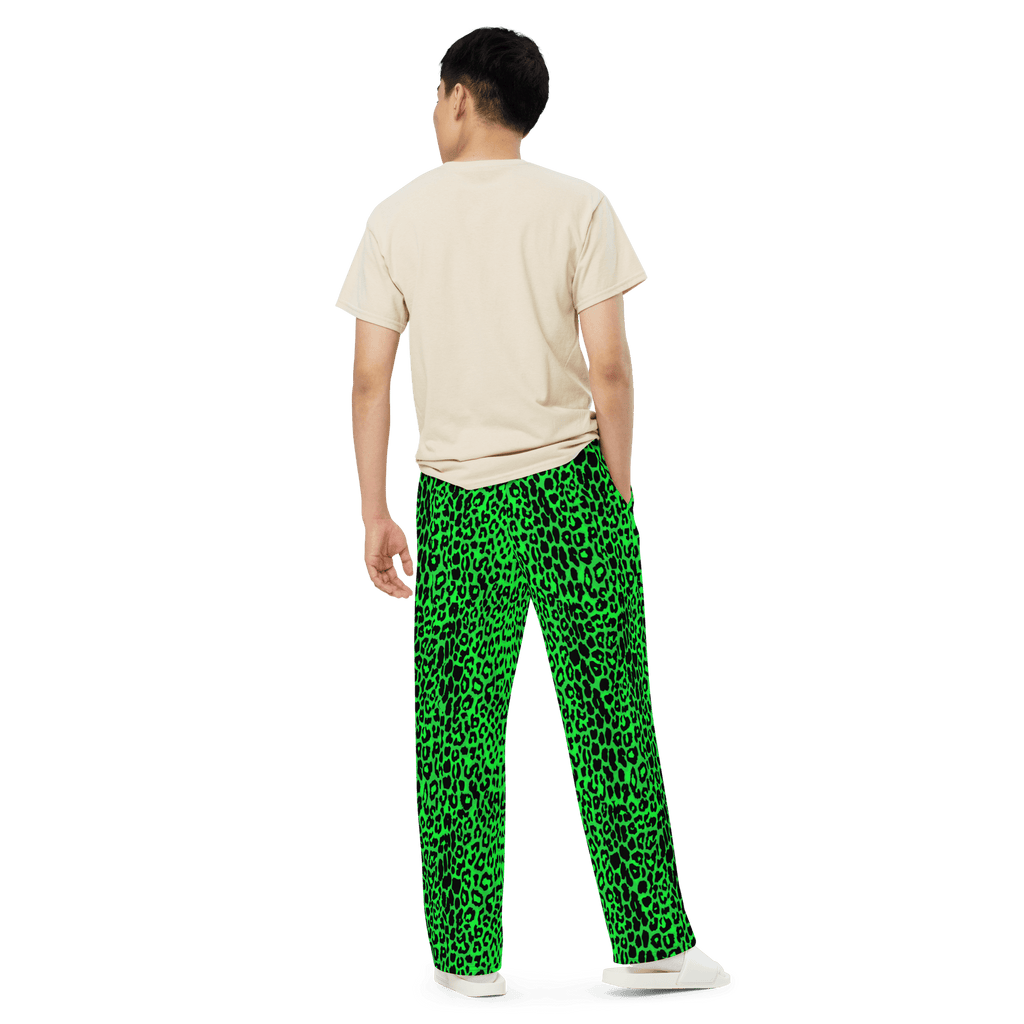 Lime Leopard Unisex Lounge Pants