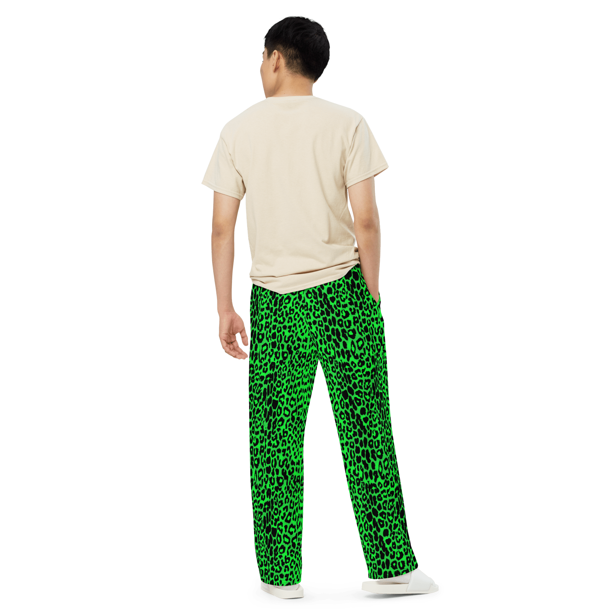 Lime Leopard Unisex Lounge Pants
