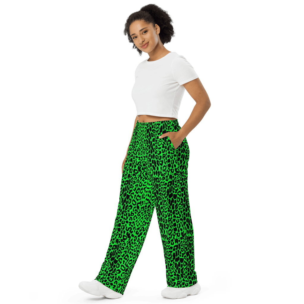 Lime Leopard Unisex Lounge Pants