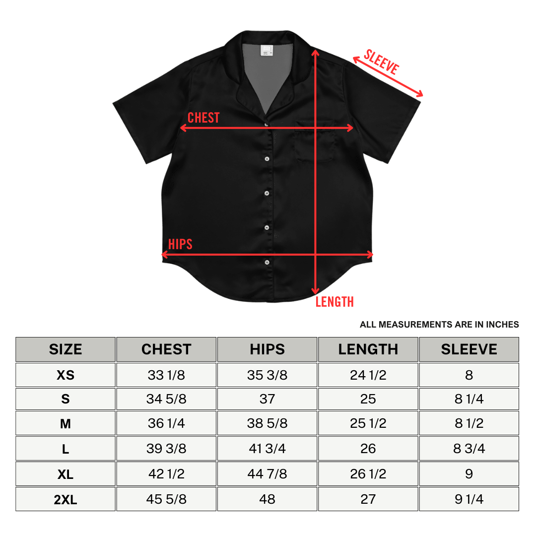 Neon Traditional Silky Pajama Top