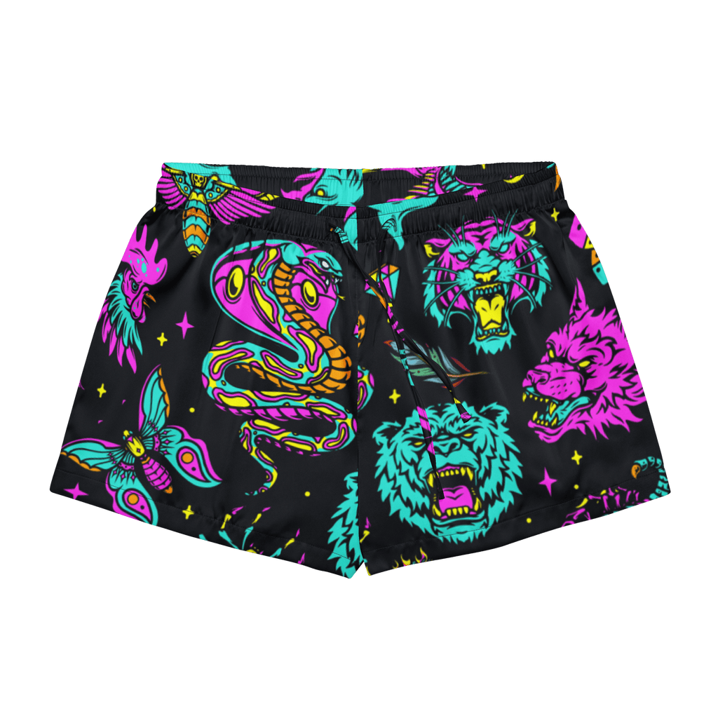 Neon Traditional Silky Pajama Shorts