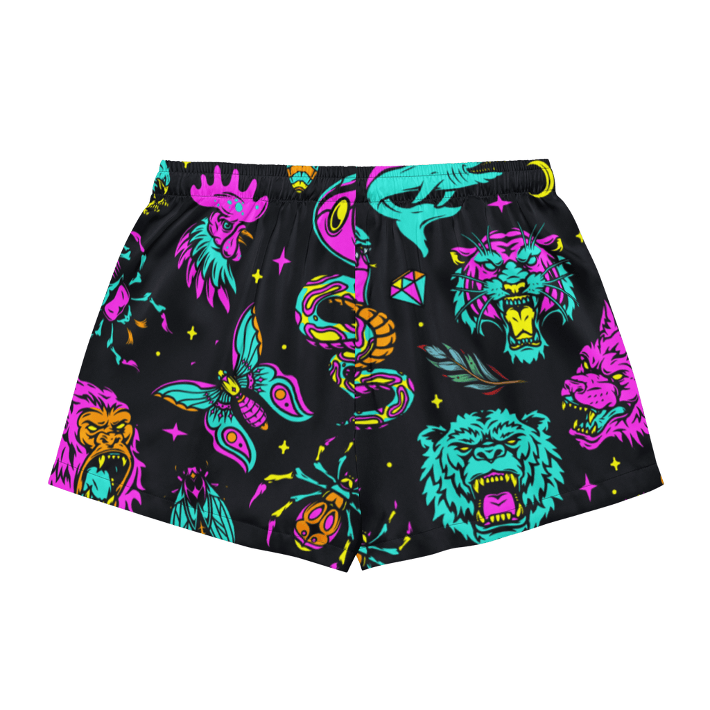 Neon Traditional Silky Pajama Shorts