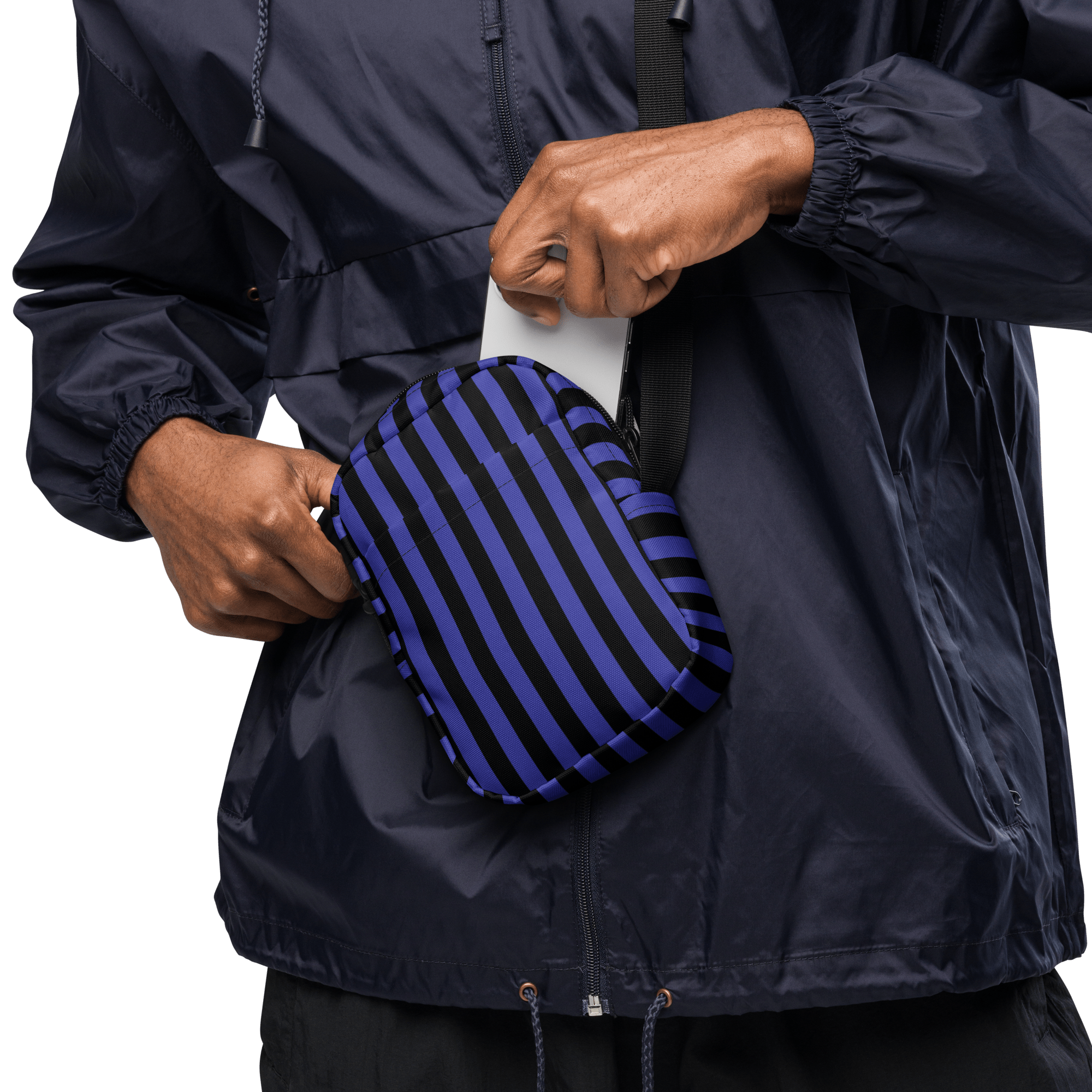 Nevermore Days Striped Crossbody Bag