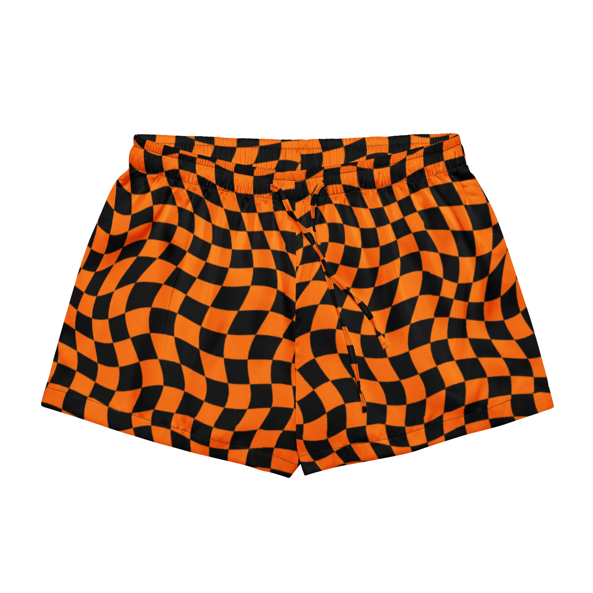 October Tiles Checkered Silky Pajama Shorts