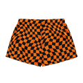 October Tiles Checkered Silky Pajama Shorts