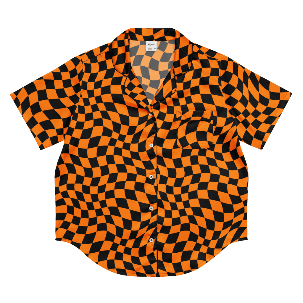 October Tiles Checkered Silky Pajama Top