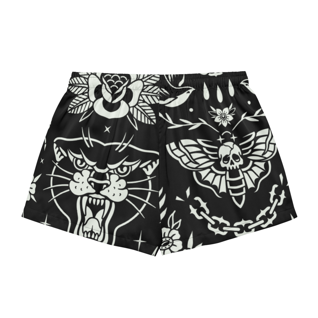 Old School Ink Silky Pajama Shorts