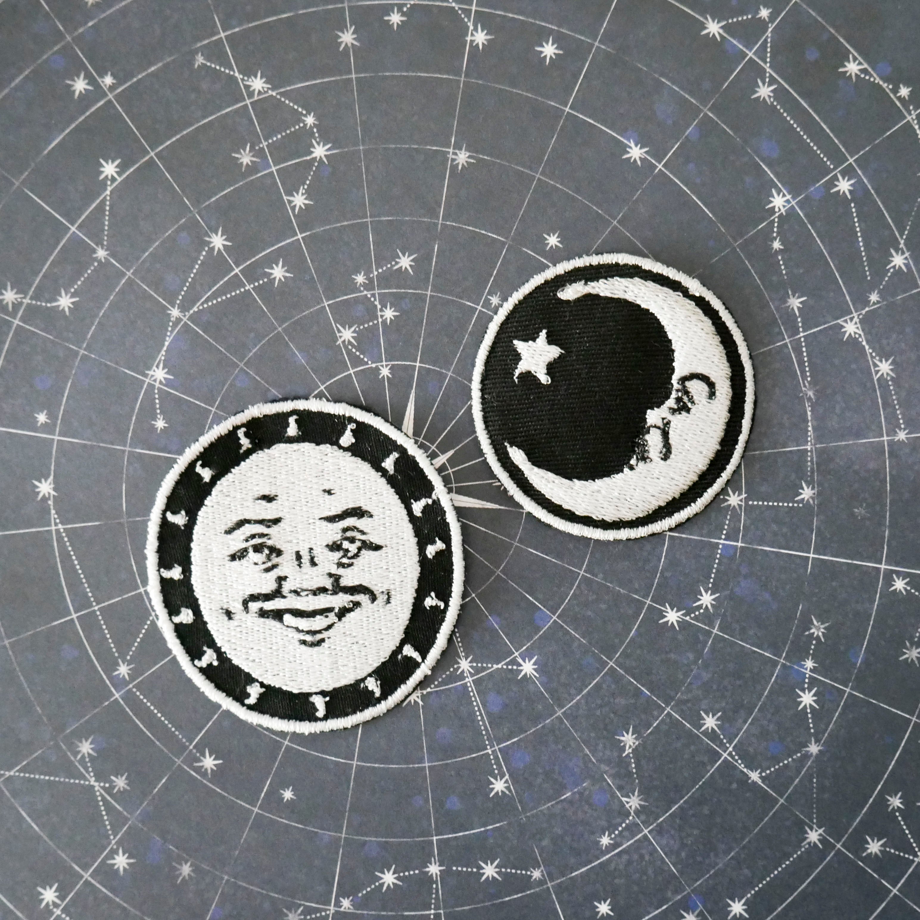 Ouija Sun and Moon Patch Set