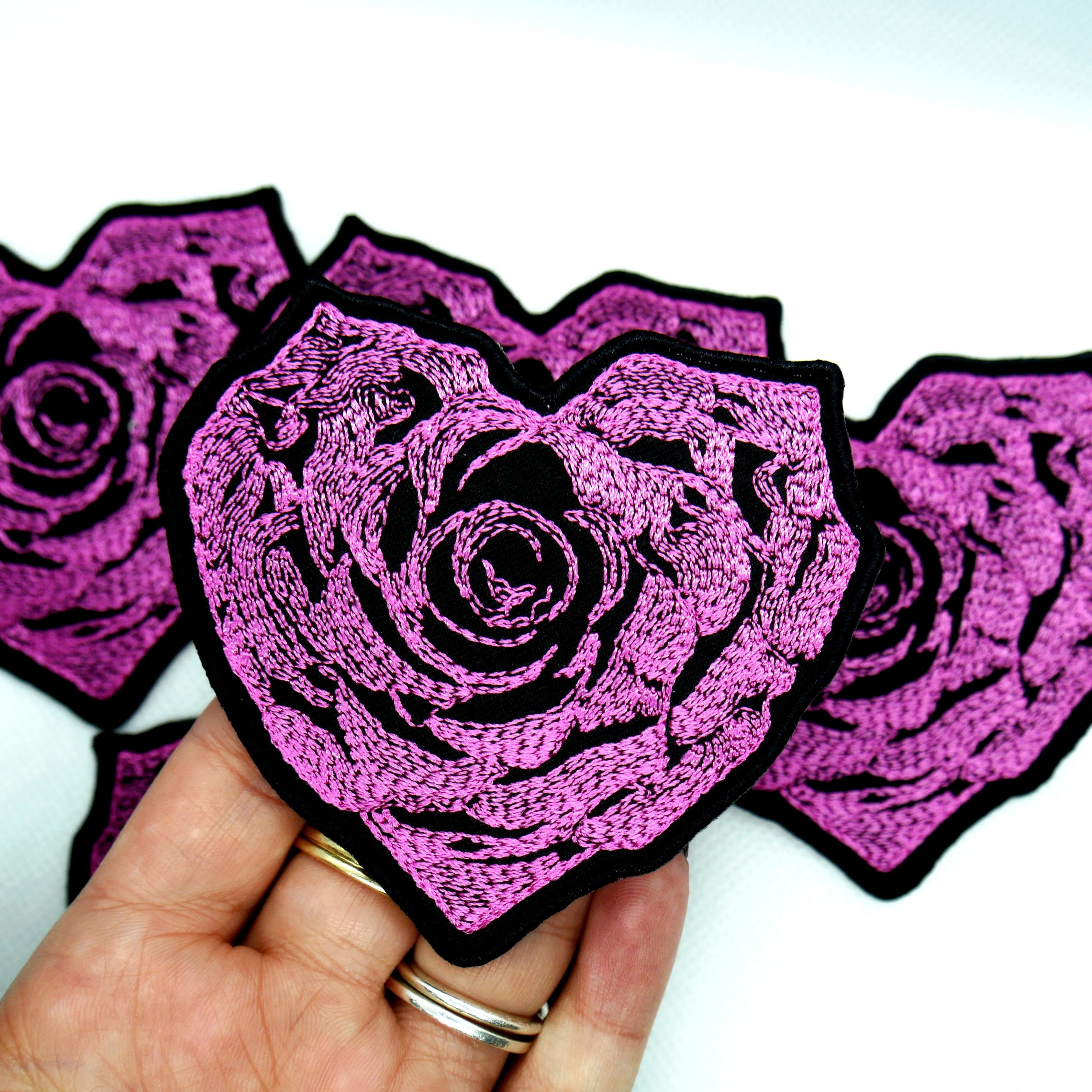 Paint the Roses Pink Iron on Patch